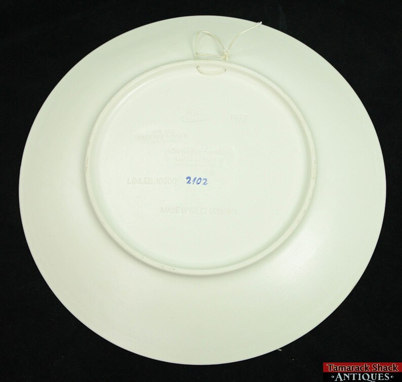 Mettlach Villeroy & Boch Weihnachten 1977 Cameo Reliefmuster Weihnachtsteller Bild 4