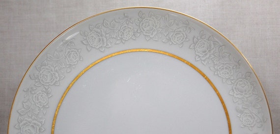 薔薇一輪 BONE CHINA VTG Set of 32 Pieces Queens Brocade Fine China From Japan