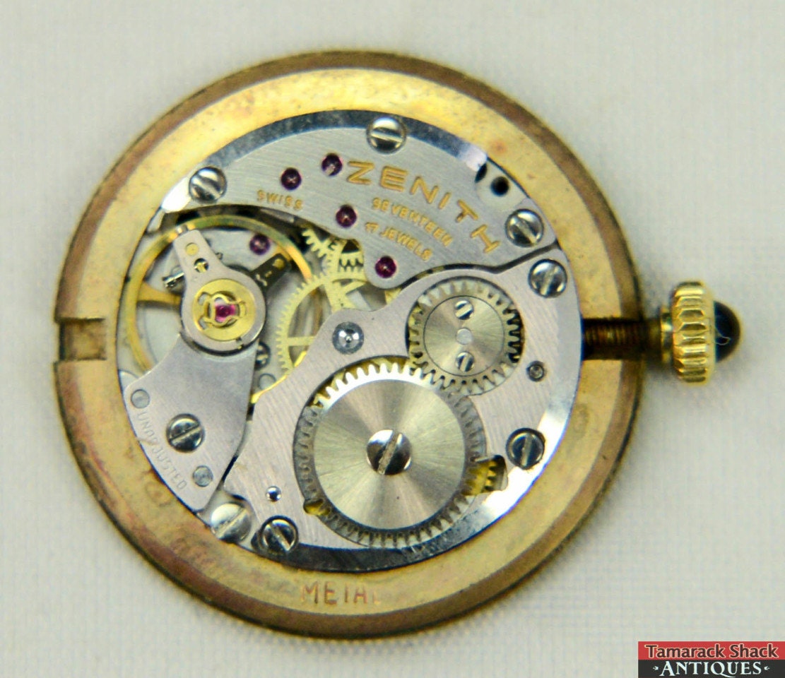 Mouvement De Montre Manuel Movado/Zenith 17 Bijoux - Pour Pièces, Occasion