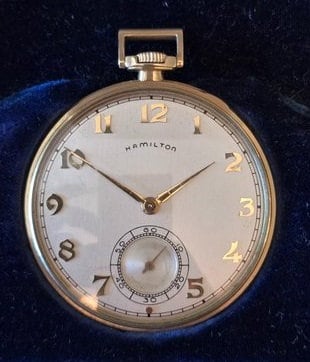 1948 Hamilton 917 Pocket Watch | Original Presentation Case | Size