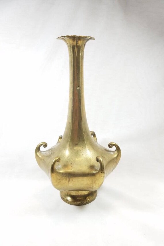 A Qing Dynasty Period Turquoise Flared Lip Vase A Qing Dynasty Period Turquoise Flared Lip Vase