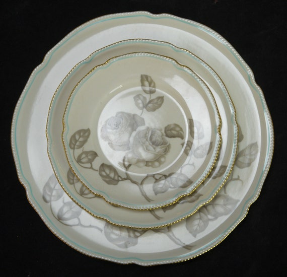 75 Piece Set Castleton China Gloria Pattern Teacup Saucer Cream