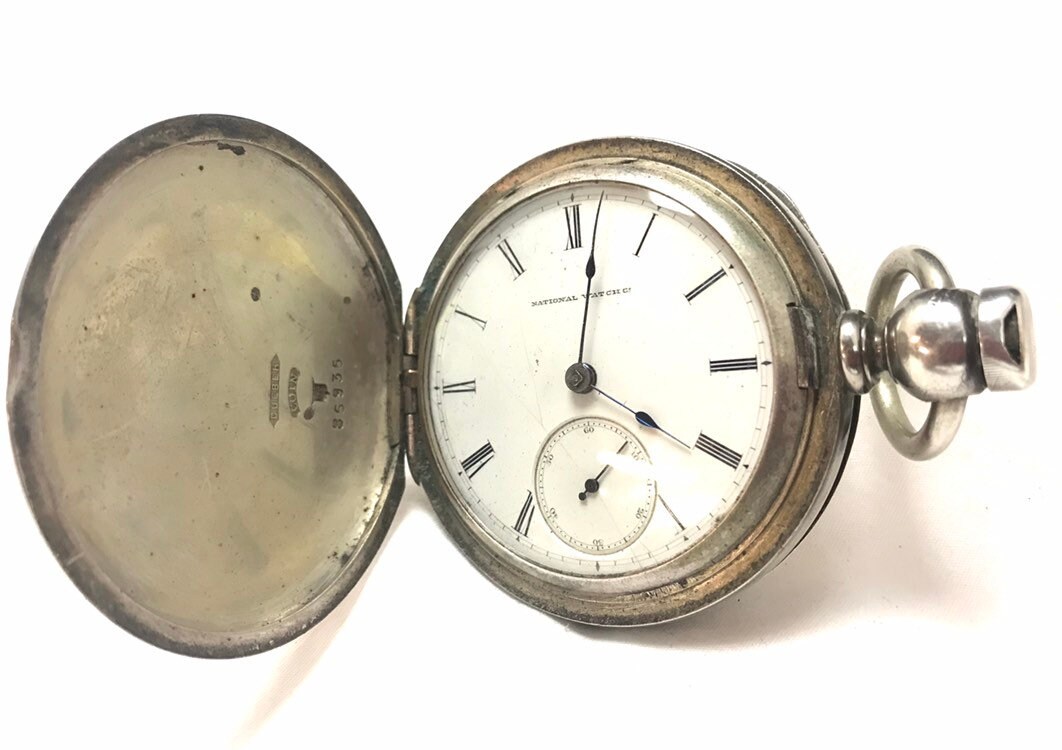 1871 Elgin Hunters Case Grade 55 18s 7j Mat. Laflin Key Wind & Key