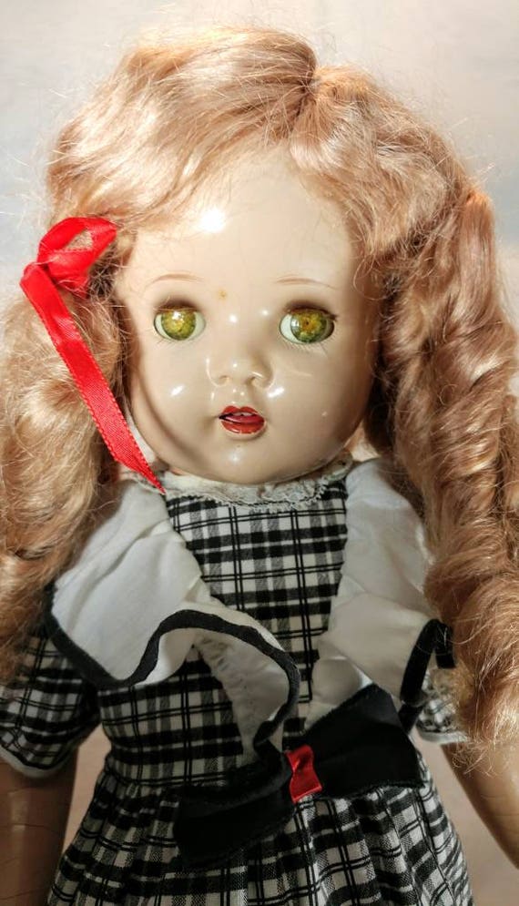 1940 S Unmarked 24 Inch Composition Doll Strawberry Blonde Etsy