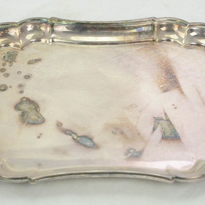 Vintage 15 3/4&quot; Rectangular Gorham Newport Silverplate Platter Serving Tray YB14