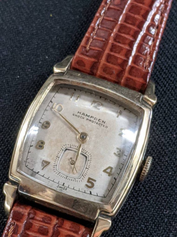 Vintage Hampden Men's Wrist Watch Mid Sized | 194… - image 1