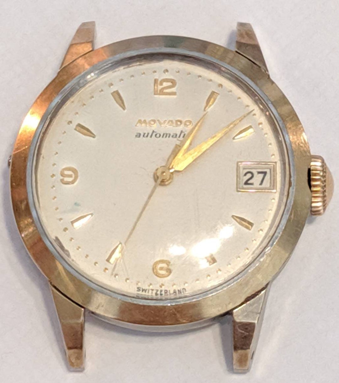 1950 Movado Factories Automatic Men's Date Wristwatch Swiss