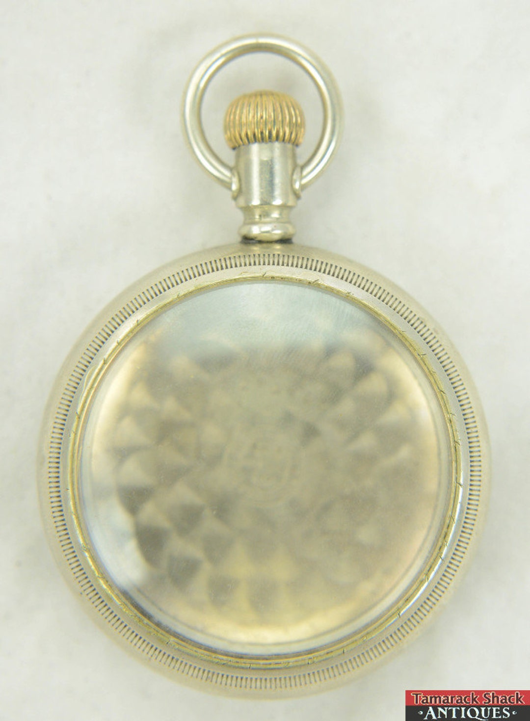 Fahy's No. 1 Oresilver 18s 19thc Patented 1884 Thick Crystal Pocket