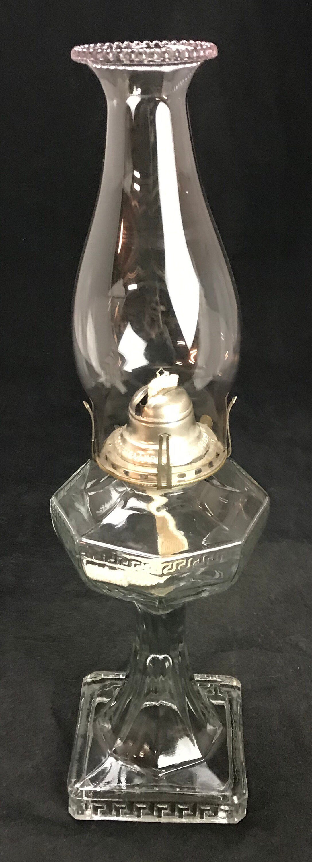 Vintage 18 EAPG White Flame Oil Lamp Grand Rapids Mich. Etsy Hong Kong
