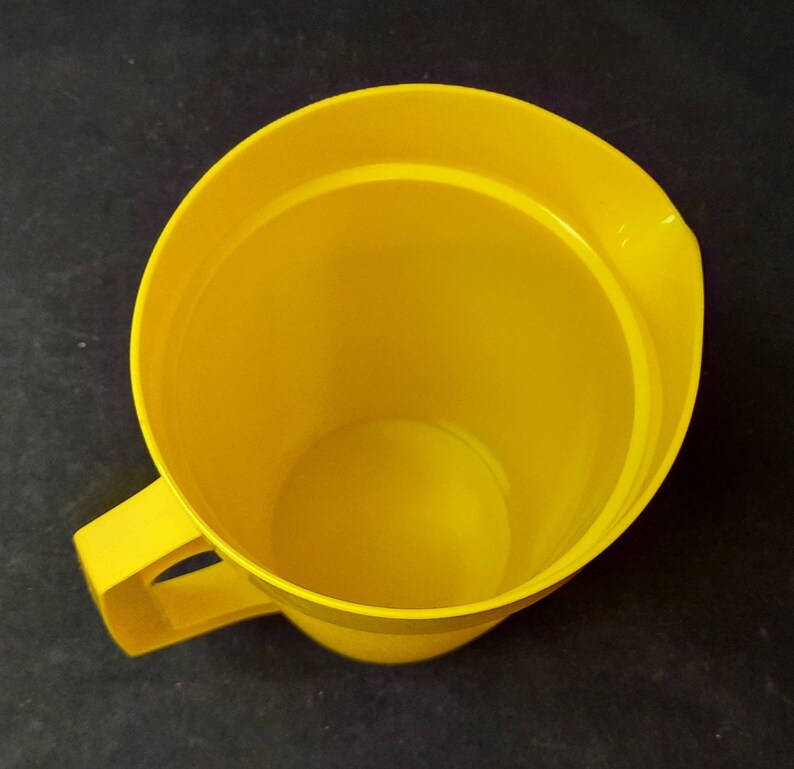 Vintage Yellow Tupperware Pitcher and Aqua Blue Nut Chopper Etsy