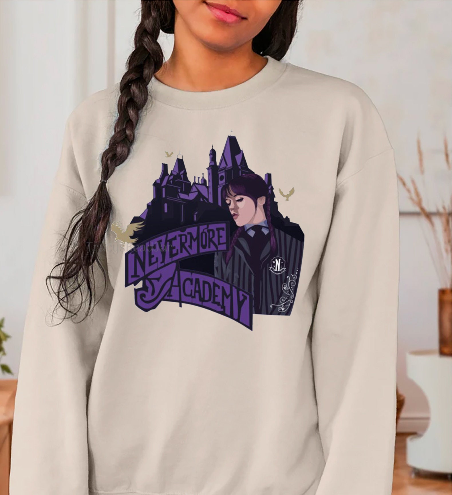 Discover Nevermore Academy Sweatshirt, Wednesday Sweatshirt, 2022 Wednesday Shirt, Wednesday Family Sweatshirt, TV Series Sweatshirts