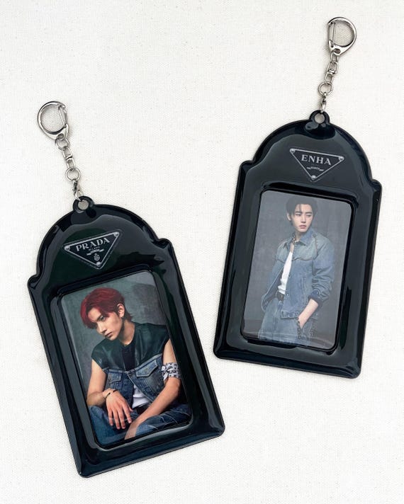 Kpop Idol Photocard PC Holder Keychain Bag Charm Badge ID Card