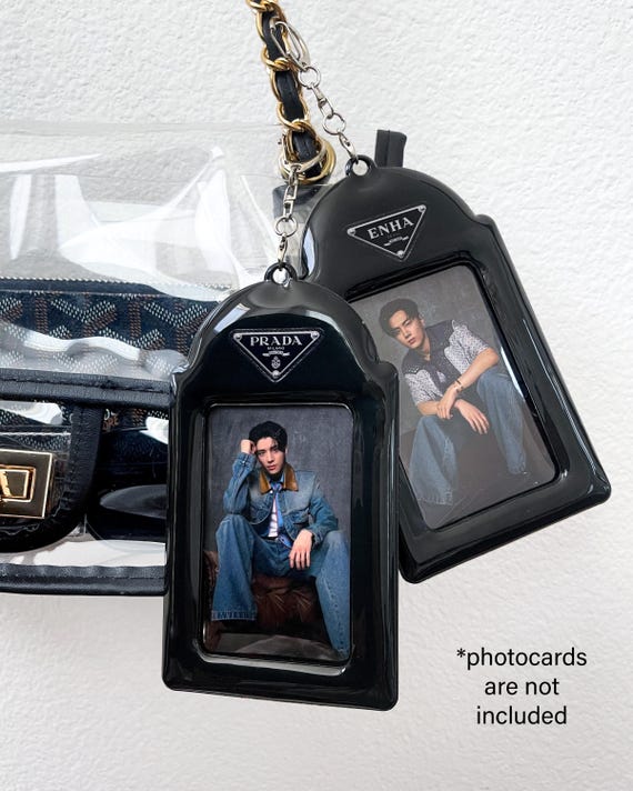 Kpop Idol Photocard PC Holder Keychain Bag Charm Badge ID Card