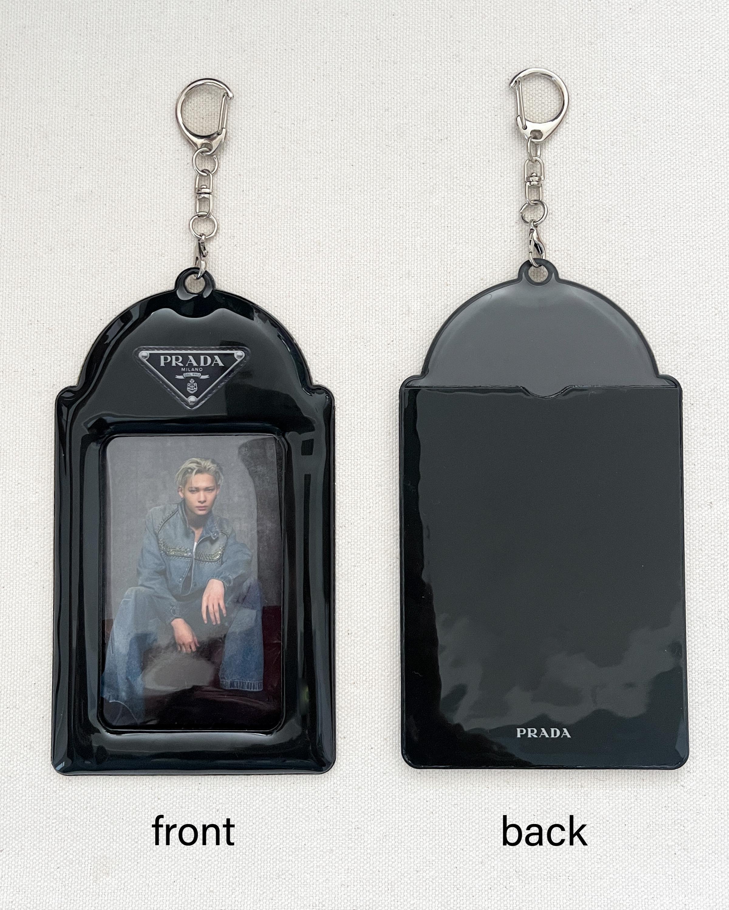 Kpop Idol Photocard PC Holder Keychain Bag Charm Badge ID Card