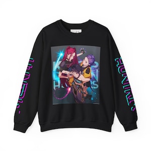 Huntrix Kpop Demon Hunters Graphic Sweatshirt - Hoodie - Official Inspired Fan Merch - Trendy Unisex Pullover for Huntrix Stans