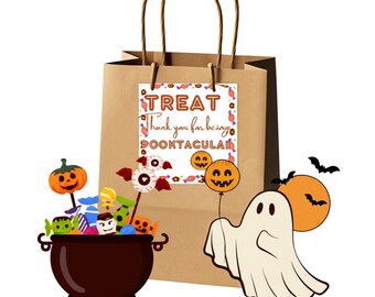 Realtor Halloween Pop-By Tag | Notary Halloween Pop-By Tag | Spooktacular Client Appreciation | Instant Digital Download | Trick or Treat