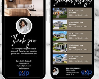 Realtor Open House Thank You Text - Realtor Follow-up - Realtor Lead Generation - Realtor Marketing - Real Estate Marketing