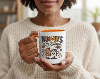 Homes Are My Passion Mug | Real Estate Agent Coffee Mug | Realtor Gift | Closing Day Present |  Real Estate Mug 11oz 15oz