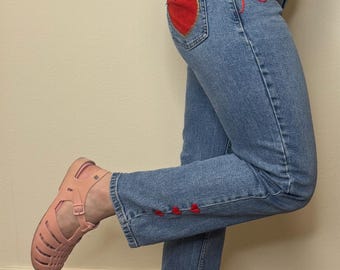 Jeans brodés - Denim durable unique en son genre
