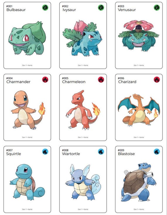 Printable Collection Tracker Gen 1 Pokmon - 151 Cards - PDF - English - Etsy Printable Collection Tracker Gen 1 Pokmon - 151 Cards - PDF - English - Etsy