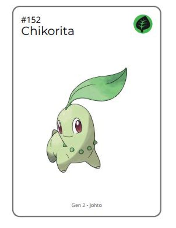Printable Collection Tracker - Gen 2 Pokemon - 152 to 251 - PDF - English -  Etsy Canada