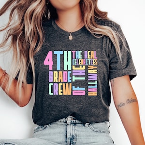 Custom 4th Grade Teacher Shirt: Back To School Crew Neck Tee