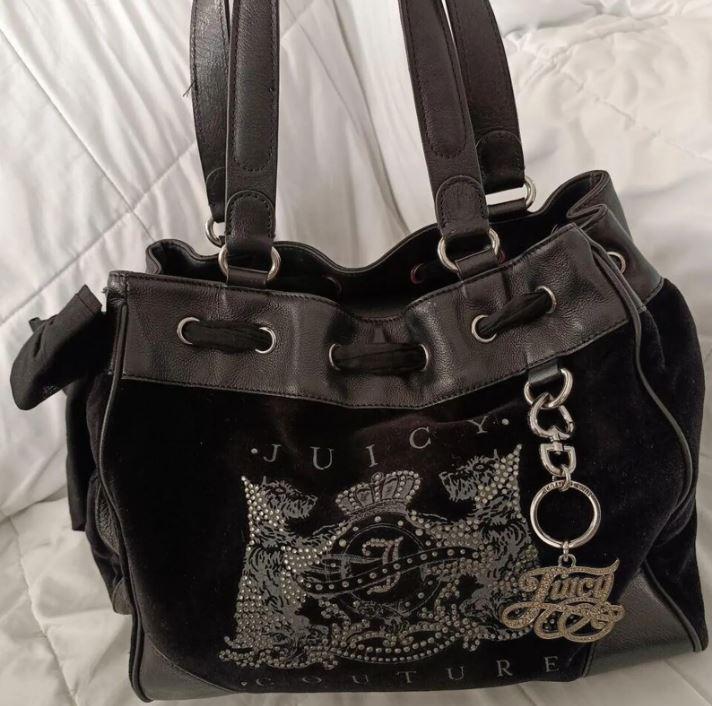 jucy couture ショルダーバッグ　新品未使用　ブラック jucy couture ショルダーバッグ 新品未使用 ブラック - メルカリ