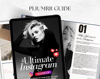 Instagram Growth Playbook | Canva eBook with PLR Resell Rights (Digital Download)