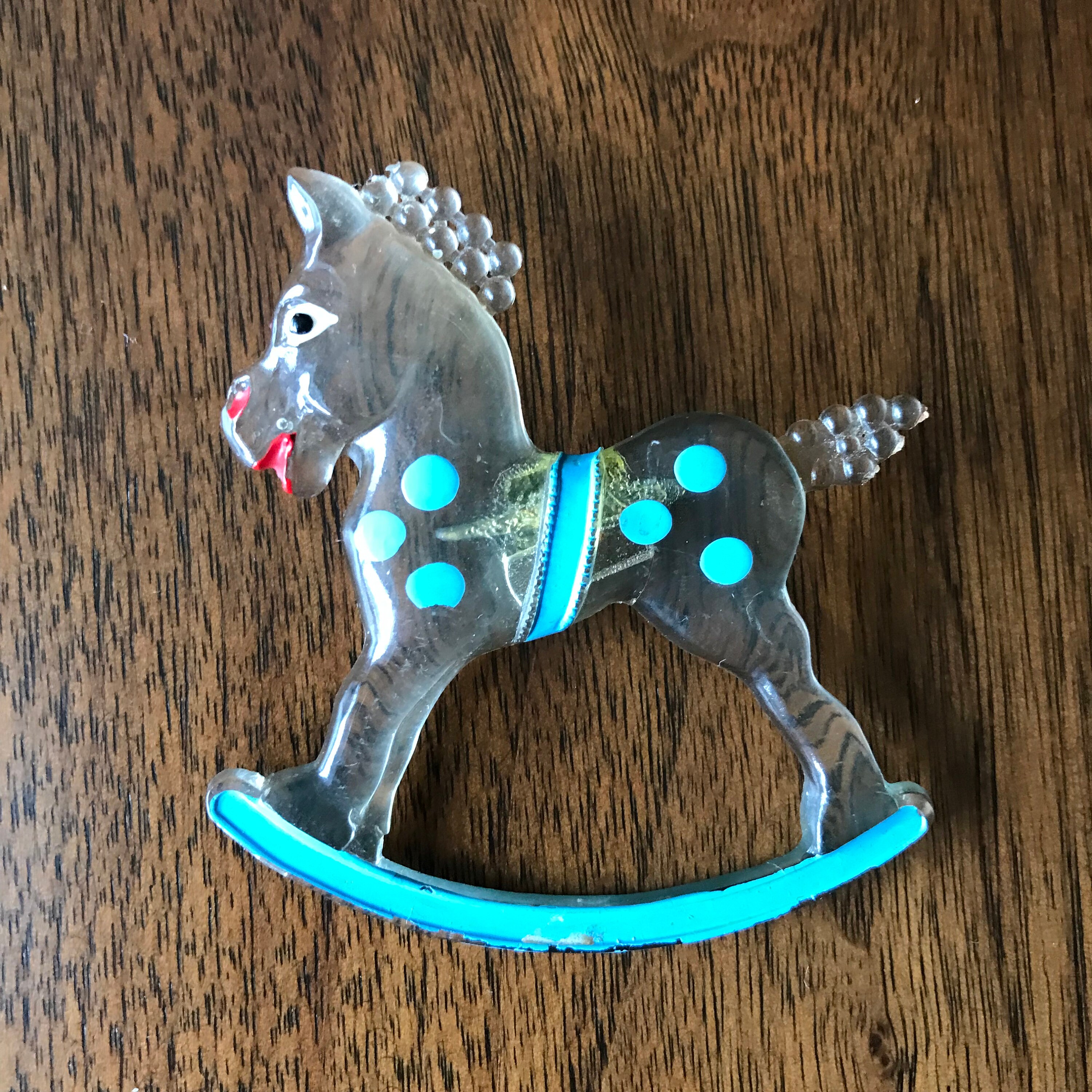 Vintage Lucite Rocking Horse Pin - Etsy 日本