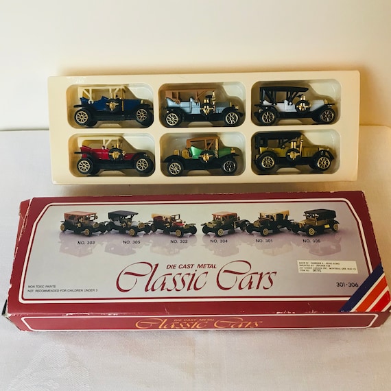Vintage 1980 Set of 6 Vintage Toy Cars - Etsy