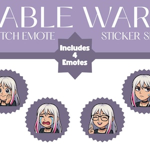 Sable Ward Twitch Emotes - Dead by Daylight - Set of Four
