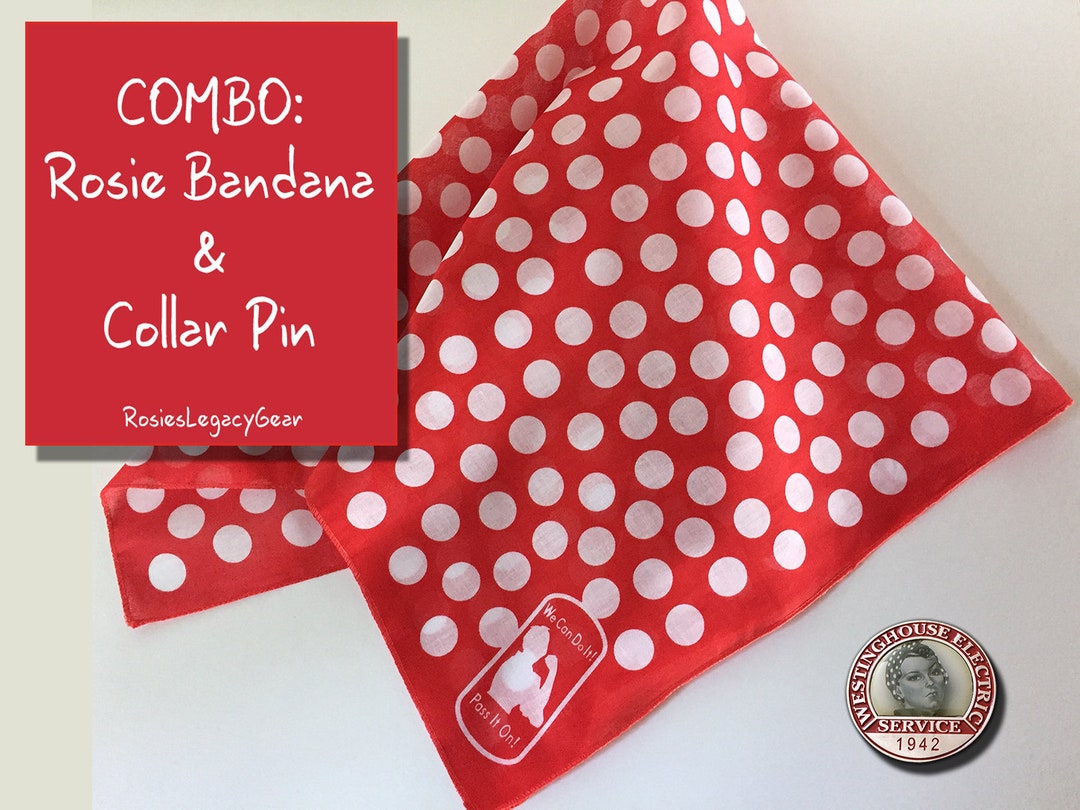 How To Tie A Rosie The Riveter Bandana www.etsy.com