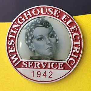 OVERSTOCK Rosie the Riveter Collar Pin / Employment Pin. Historically Accurate Rosie Enamel Pin. Limited Time Offering. Gift image 4