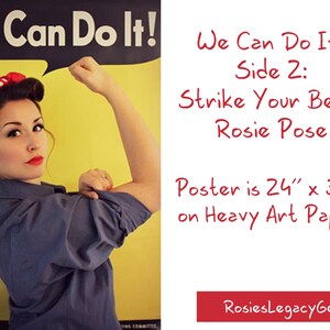 ROSIE the RIVETER We Can Do It Poster 24 x image 4