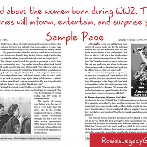 Rosie the Riveter's Daughters Memoir. Rosie's Daughters: The 'First Generation To' Tells Its Story. Rosie the Riveter Admirer Will Love Book image 4