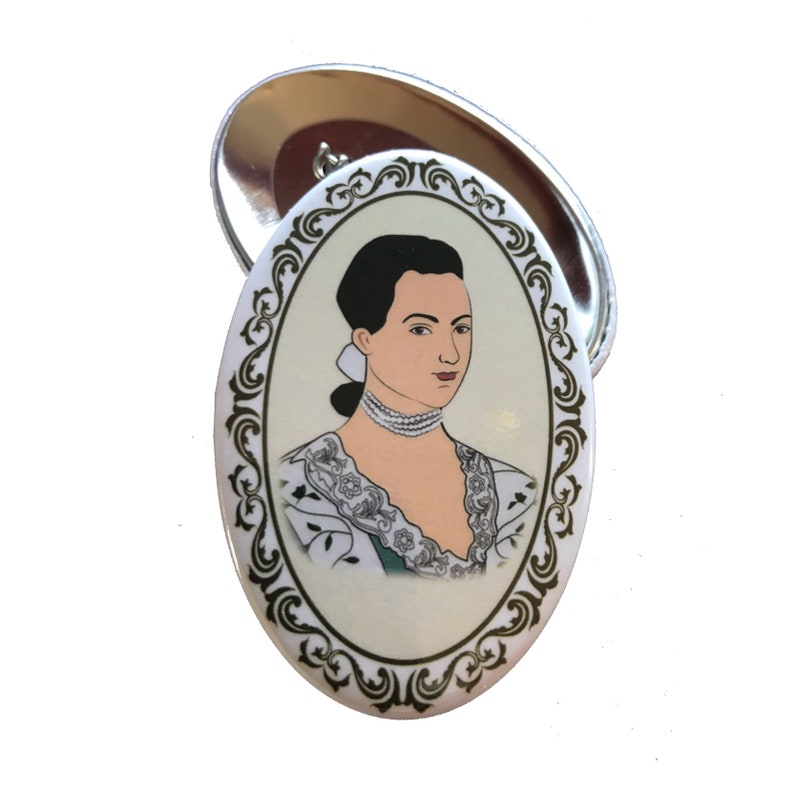 ABIGAIL ADAMS Ornament. America250 Women Series. Founding Mother. Rights for Women Advocate. Add-On Abigail Button. 1776 Strong image 5