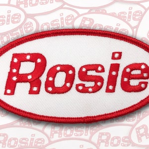 Rosie the Riveter Patch, Rosie Name Patch, Feminist Name Patch, Rosie the Riveter Badge for Dress Up, Cosplay, Rockabilly
