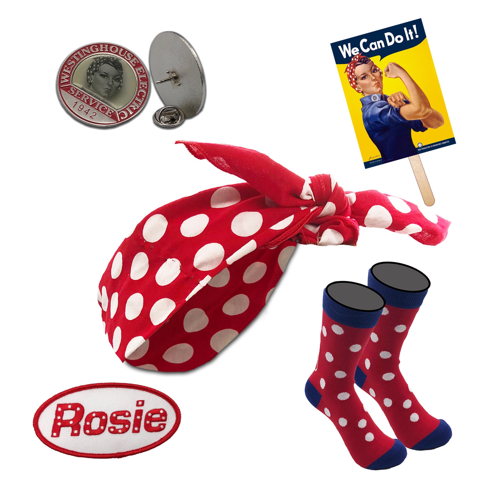  Foto zu Rosie The Riveter Costume For Kids 