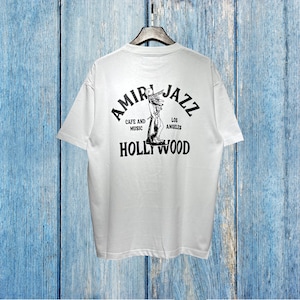 Camiseta Amiri, camiseta Amiri Premium, cuello redondo de algodón de moda, camisetas casuales de hip-hop Amiri, estampado de letras