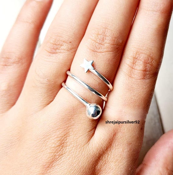 Jewelry Star Wrap Ring Trio Star Wrap Ring – Se-Luna