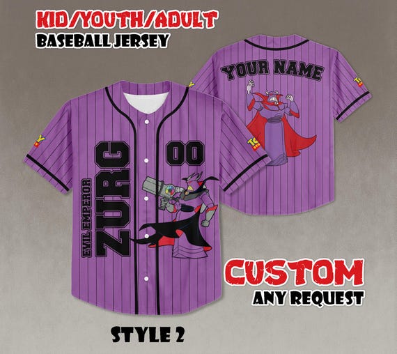 CUSTOM Galactic Villain Baseball Jersey, Animated Space Emperor