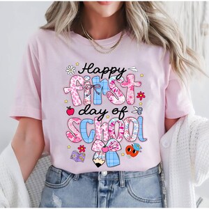 Happy First Day Of School Shirt, Teacher Back To School Tee, School Shirt, Teacher Appreciation, 1st Day Of School Teacher