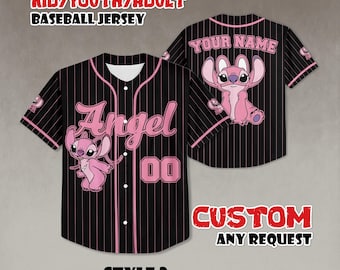 Custom Angel Stitch Baseball Jersey, Fan Gift