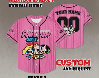 Maglia da baseball personalizzata delle Superchicche, completo coordinato per tutta la famiglia