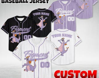 Custom Figment Baseball Jersey, Disney Epcot Shirt