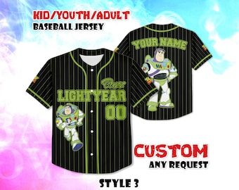 Op maat gemaakt Buzz Lightyear-honkshirt, gepersonaliseerd Toy Story-cadeau