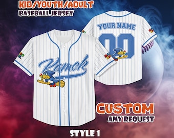 Camiseta de béisbol Kamek personalizada, regalo de fan de Super Mario