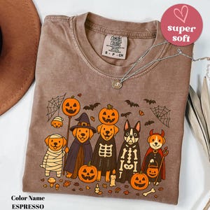 Comfort Colors® Halloween Golden Retriever Shirt, Halloween Hundeshirt, Geisterhund Shirt, Hundeliebhaber Geschenk, Hund Halloween Shirt, Golden Mama Shirt