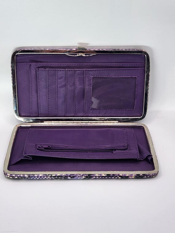 Purple Python clutch wallet purse - image 11