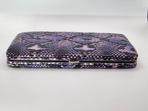 Purple Python clutch wallet purse - image 10